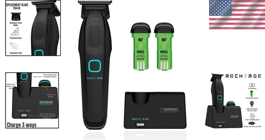 Lightweight Zero Gap Trimmer with USB Charging - Ideal for Barbers & Home Users