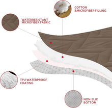 Load image into Gallery viewer, 100% Waterproof Couch Cover - 86" x 82" Anti-Slip Dog Bed Protector in Chocolate