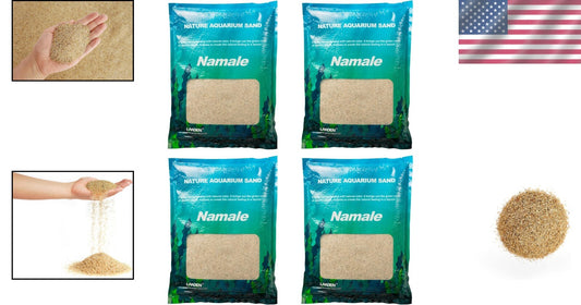 Fine Grain Natural River Sand for Freshwater & Blackwater Biotope Tanks - 44 lbs