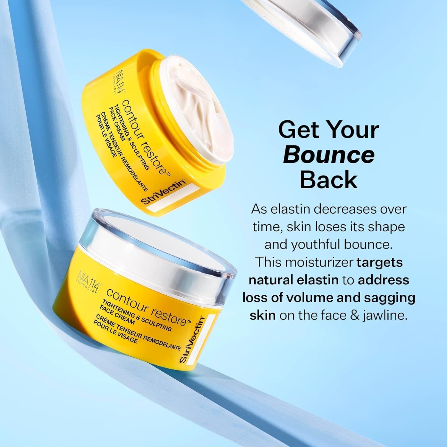 Sculpting Moisture Cream with Natural Elastin - Tighten and Firm Skin 1.7 Fl Oz