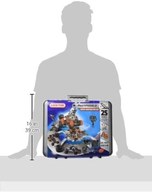 Erector Super Construction 25-in-1 Motorized Building Set - 638 Pieces & Tools