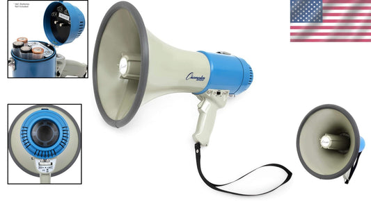 Compact Megaphone with Adjustable Power - Ideal for Emergencies and Gatherings