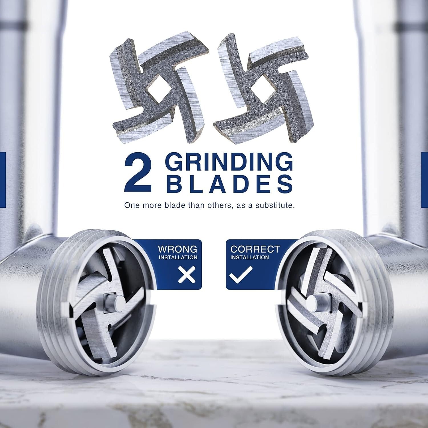 Stainless Steel Meat Grinder Machine - 180 lbs/hour Heavy-Duty with Sausage Kit