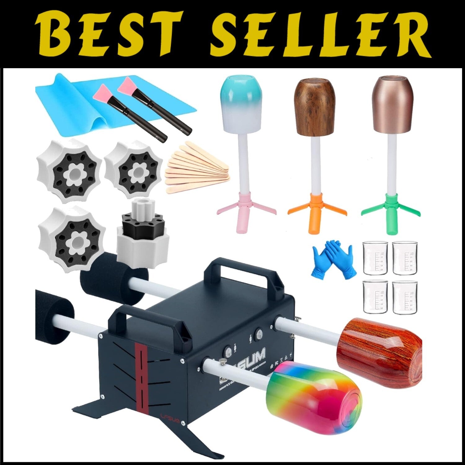 All-in-One 4 Arm Tumbler Maker - Premium Crafting Kit for Personalized Tumblers