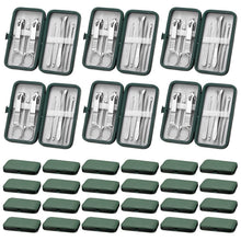Load image into Gallery viewer, Professional 24-Piece Nail Care Set: Stainless Steel Tools with Travel Case