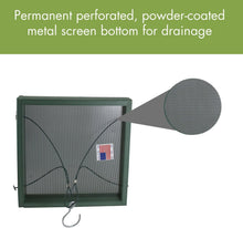 Load image into Gallery viewer, Sturdy 12.75" Going Green Bird Feeder - Sustainable Plastic &amp; Metal Design