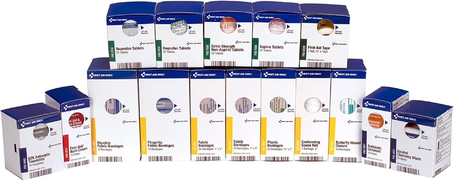 Comprehensive SmartCompliance First Aid Kit Refill - 237 Essential Pieces