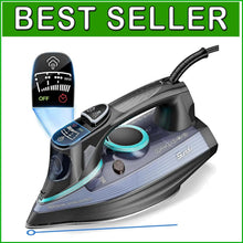 Load image into Gallery viewer, Compact 1700W Anti-Drip Steam Iron with Self-Cleaning &amp; Adjustable Steam Modes