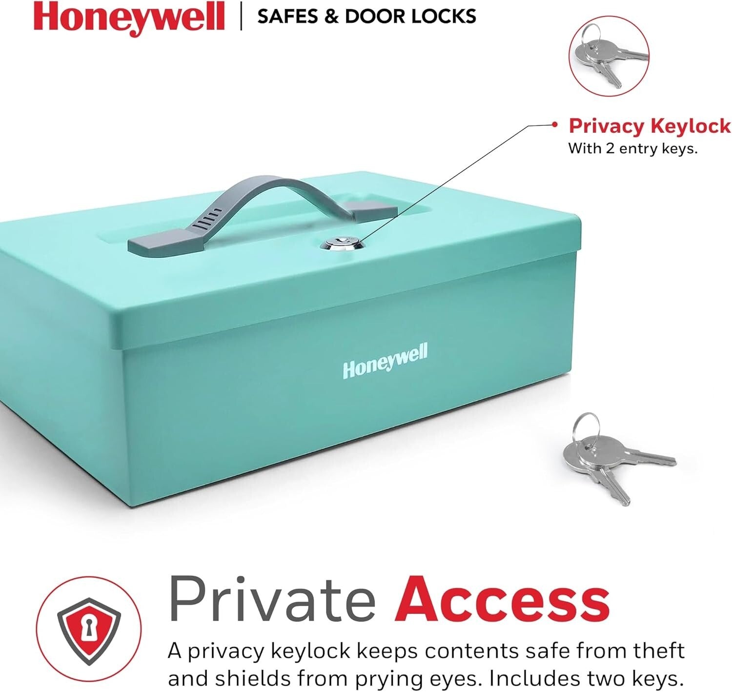 0.16 Cubic Feet Fire Resistant Safe Box - Secure Lock for Jewelry & Documents