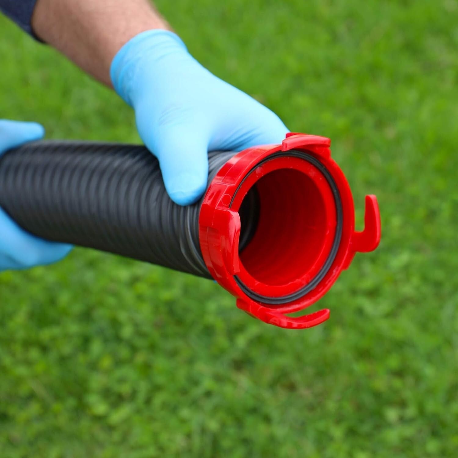 15-Foot Heavy-Duty RV Sewer Hose Kit with ClearView Adapter for Easy Draining