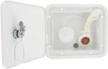 Load image into Gallery viewer, Paintable Brass Water Inlet Hatch with Fast Fill Air Vent - Compact 7.63" Size