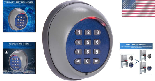 Wireless Waterproof Keypad for Secure Keyless Sliding Gate Entry - Remote Access