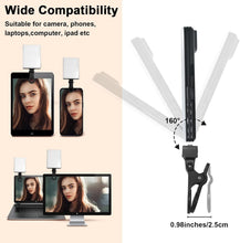 Load image into Gallery viewer, Portable 10-Level Brightness Adjustable Clip-On Selfie Light - USB Rechargeable