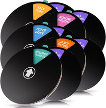 Load image into Gallery viewer, 10-Pack Rotating Status Office Door Signs - Color-Coded for Easy Communication