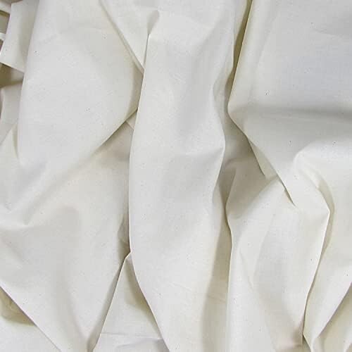Natural 10-Yard Cotton Muslin - GOTS Certified & Machine Washable for Crafters