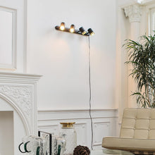 Load image into Gallery viewer, Elegant Matte Black 4-Light Track Light with GU10 Compatibility for Indoor Use