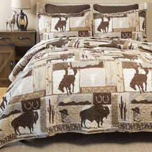 Load image into Gallery viewer, All-Season Full/Queen Microfiber Aztec Quilt Set with Pillow Shams - Cozy Style