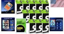 Load image into Gallery viewer, 5000-Count Premium Clear Card Sleeves for Ultimate Trading Card Protection