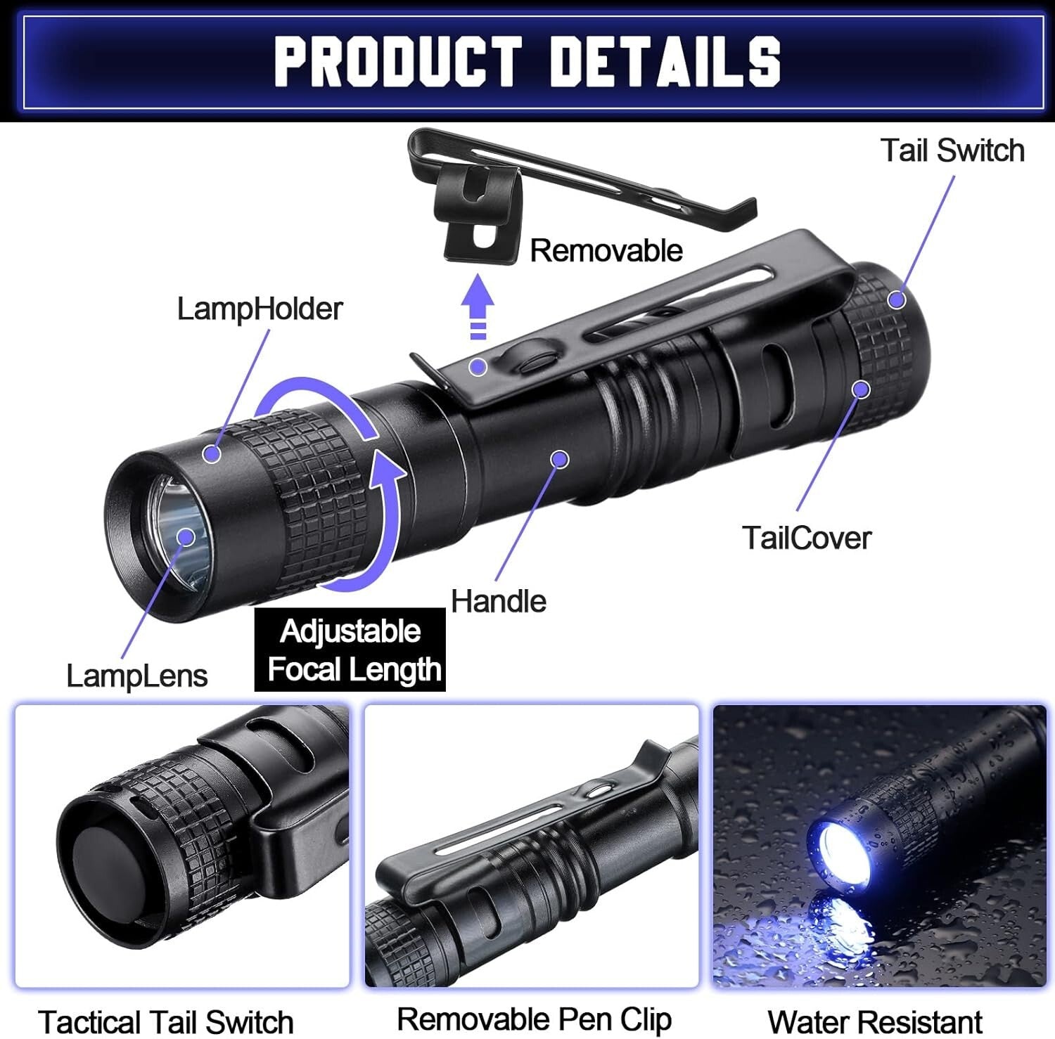 30 Pcs Mini LED Flashlights - Waterproof Pocket Lights for Night Adventures