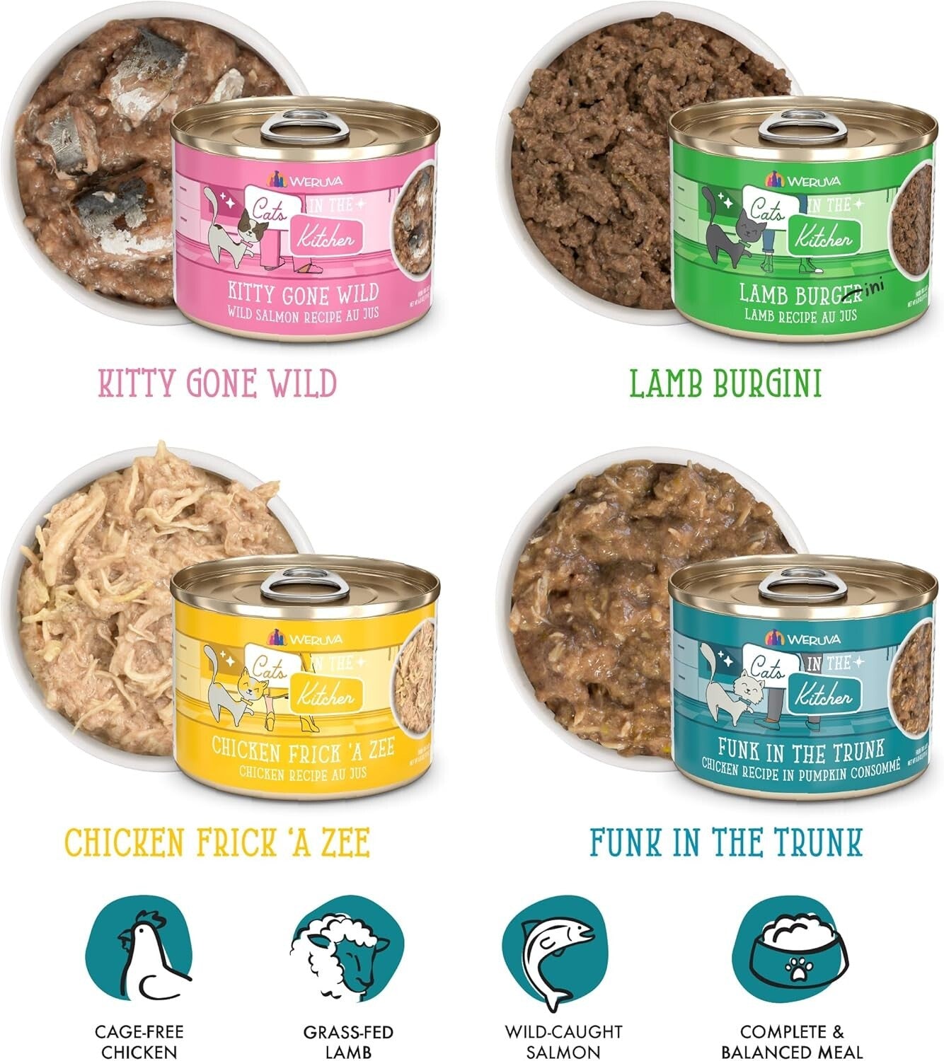 Indulge Your Feline Friend: 24 Can Kitchen Cuties Wet Cat Food Variety Pack