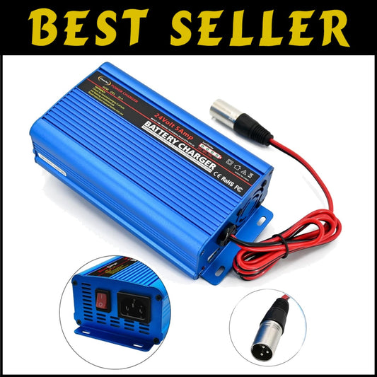 5A 24V Smart Battery Maintainer with Global Input & Multiple Safety Protections