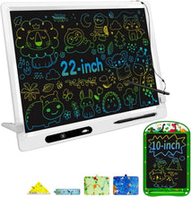 Load image into Gallery viewer, LCD Writing Tablet 2 Pack for Kids - 22inch + 10inch Colorful Drawing Boards