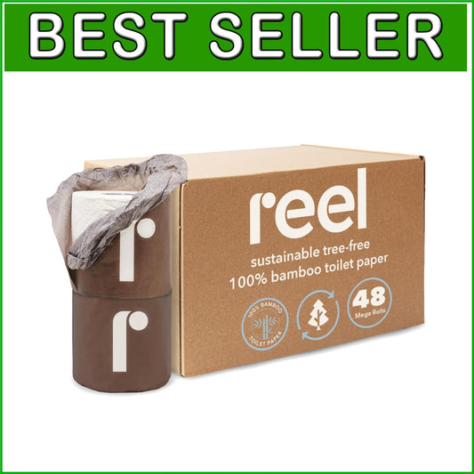 Eco-Conscious Bamboo Toilet Paper - 48 Rolls, Biodegradable and Fragrance-Free