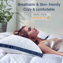 Load image into Gallery viewer, Set of 2 King Size Cooling Bed Pillows - Luxurious Down Alternative Comfort