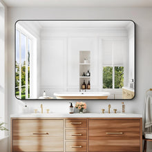 Load image into Gallery viewer, Stylish Rectangular Vanity Mirror 60" x 40" - Horizontal/Vertical Options