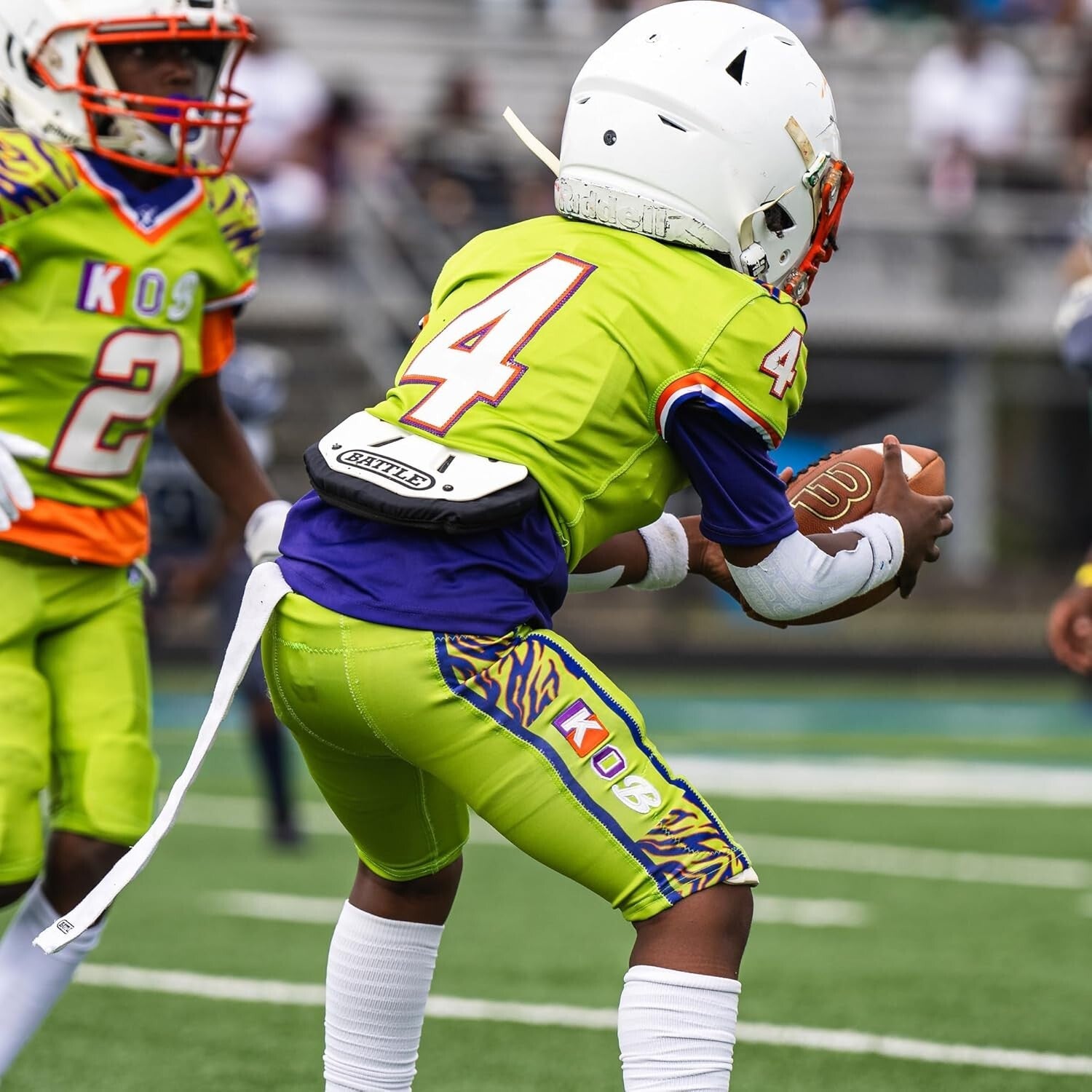 Durable Hard Shell Football Back Protector with Installation Hardware Included