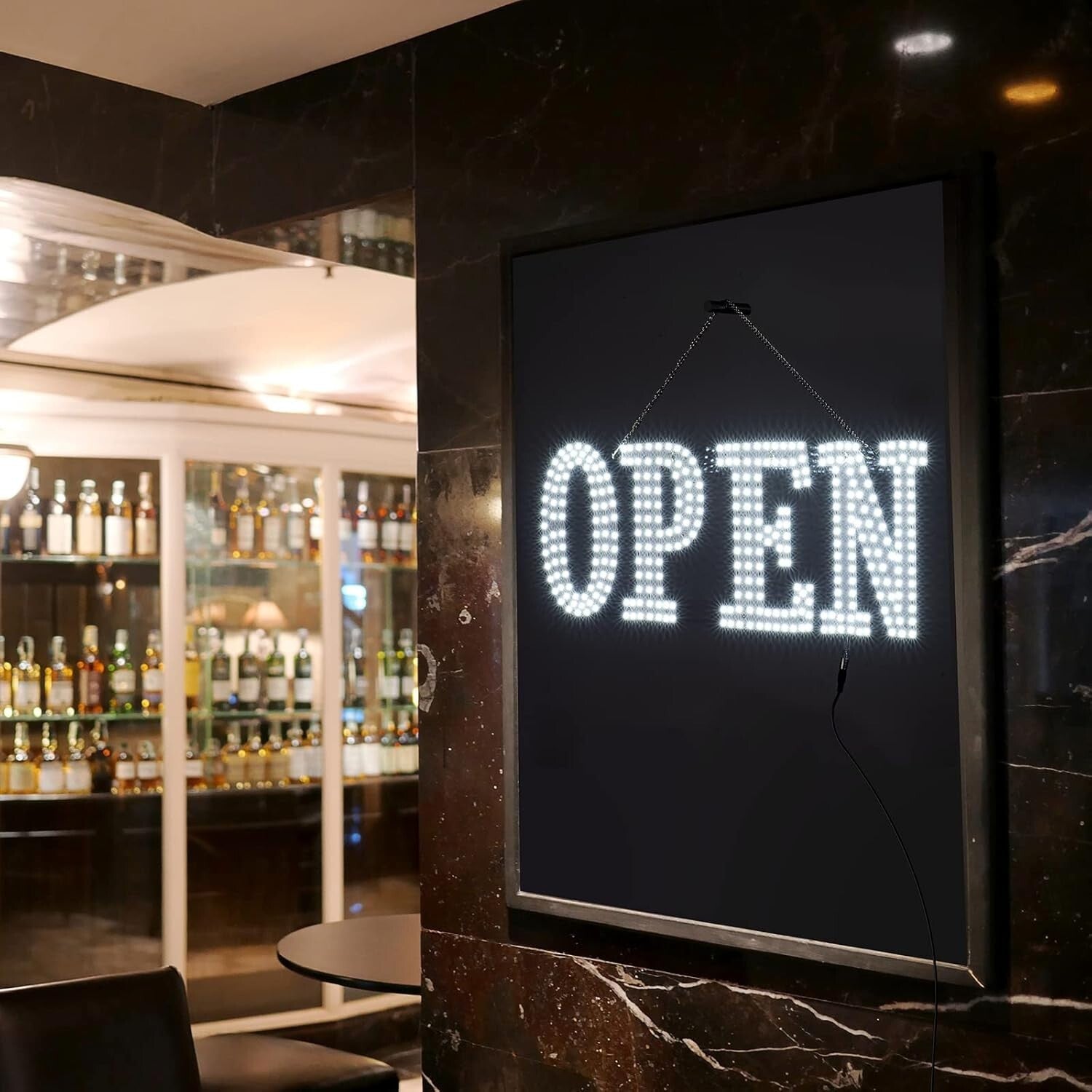 High Visibility LED Open Sign 40" x 14" - Ideal for Shops, Offices & Restaurants