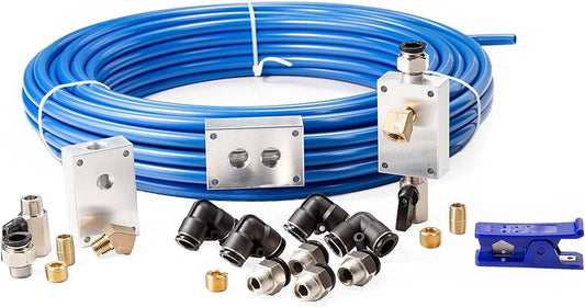 1/2" x 100' Compressed Air System Master Kit - Portable Setup for Efficiency