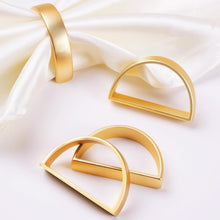Load image into Gallery viewer, Elegant Gifting - 200 Matte Gold Napkin Rings in Luxe Packaging for Special Days