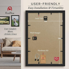 Load image into Gallery viewer, Premium 2 Pack 13x19 Black Poster Frames with Textured Finish &amp; UV Protection