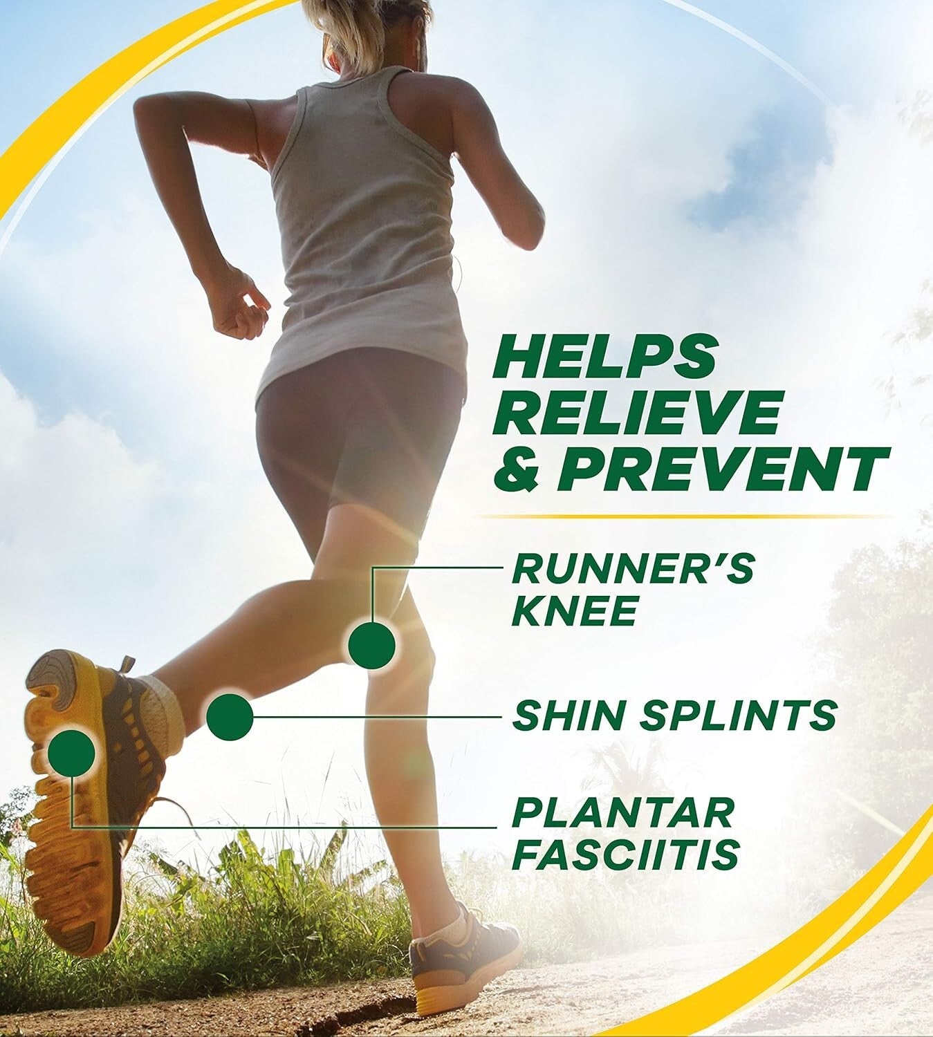 Shock-Absorbing Running Insoles for Men & Women - Prevent Plantar Fasciitis