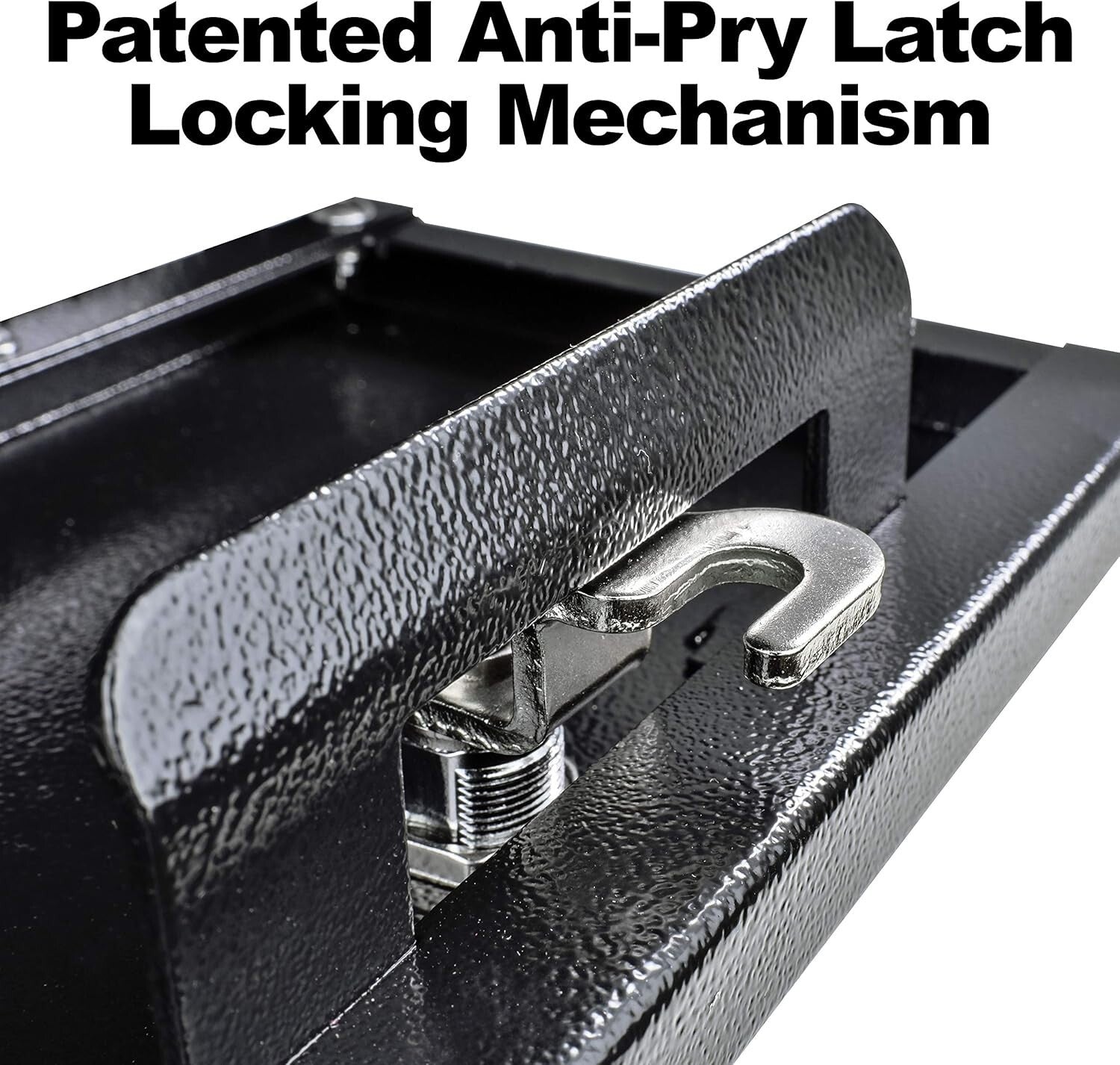 Vandal-Resistant Lockable Mailbox with Baffle Door & Concealed Clip in Black