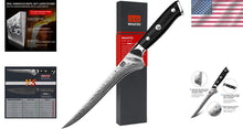 Load image into Gallery viewer, Professional 7-Inch Boning Knife with 67 Layers of Damascus Steel - Lightweight