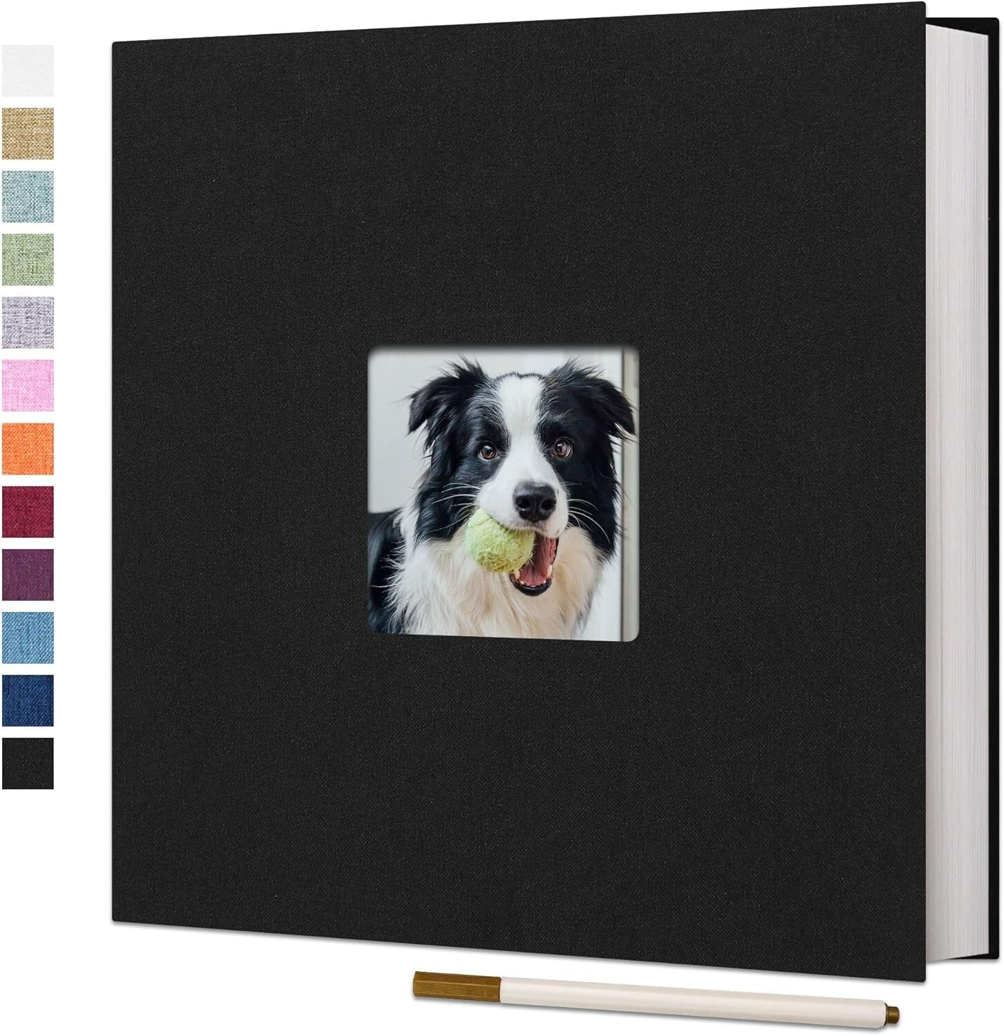 Durable Self-Adhesive Linen Photo Album - 60 Pages for Photographs and Keepsakes
