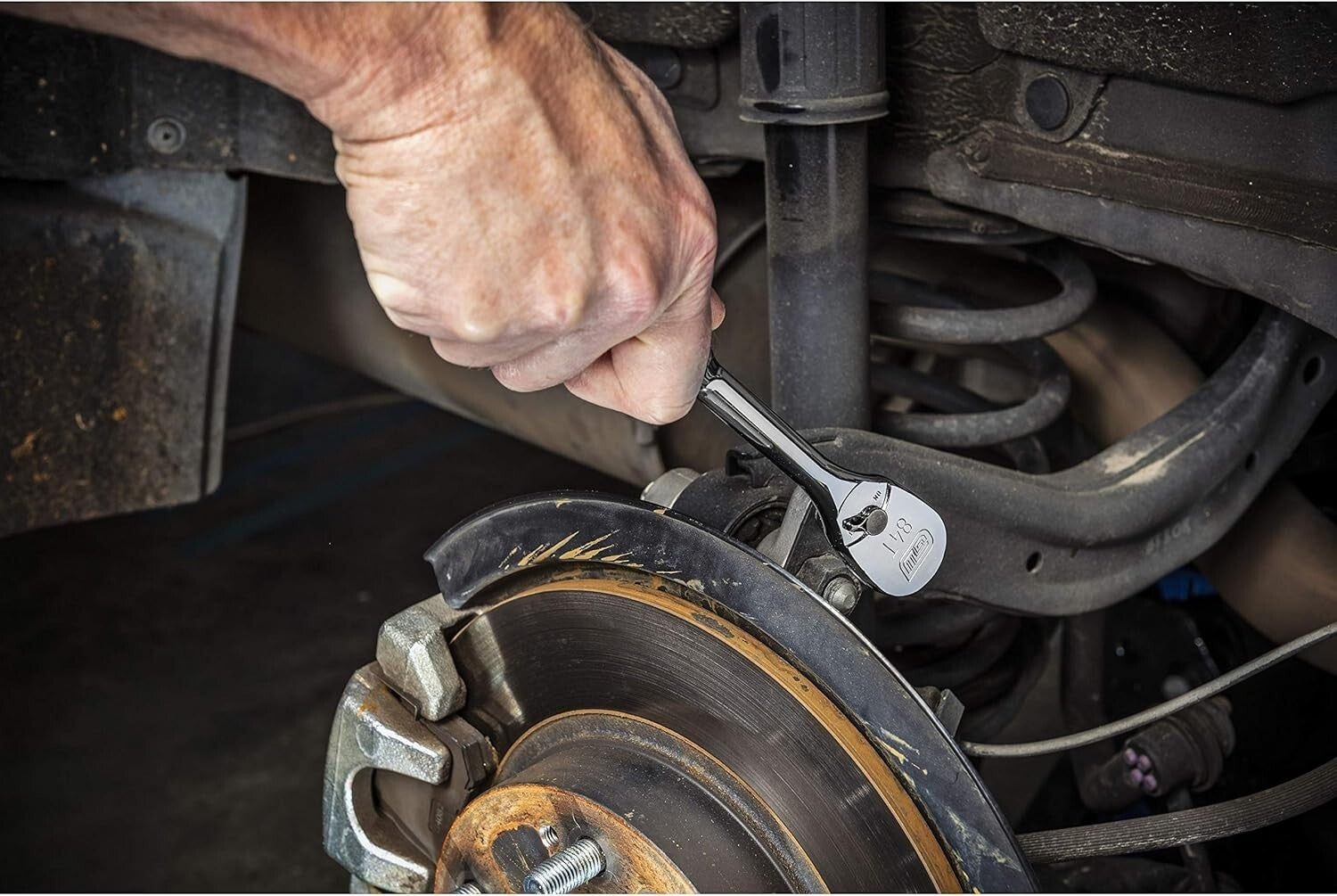 Professional 84-Tooth Teardrop Ratchet with Full Polish Chrome Finish