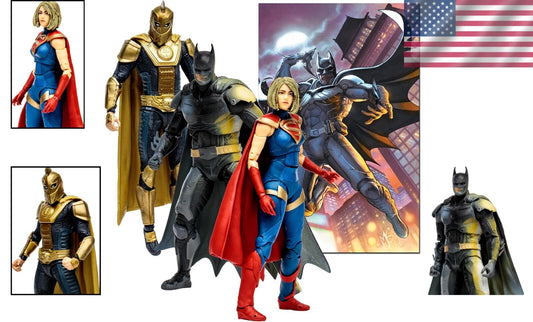 Ultra-Articulated 7" DC Multiverse Figures: Batman, Supergirl & Dr. Fate Bundle