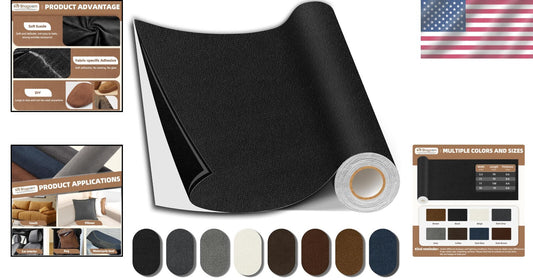 Self-Adhesive Suede Repair Patch - 17X158 Inches for Furniture and Clothing