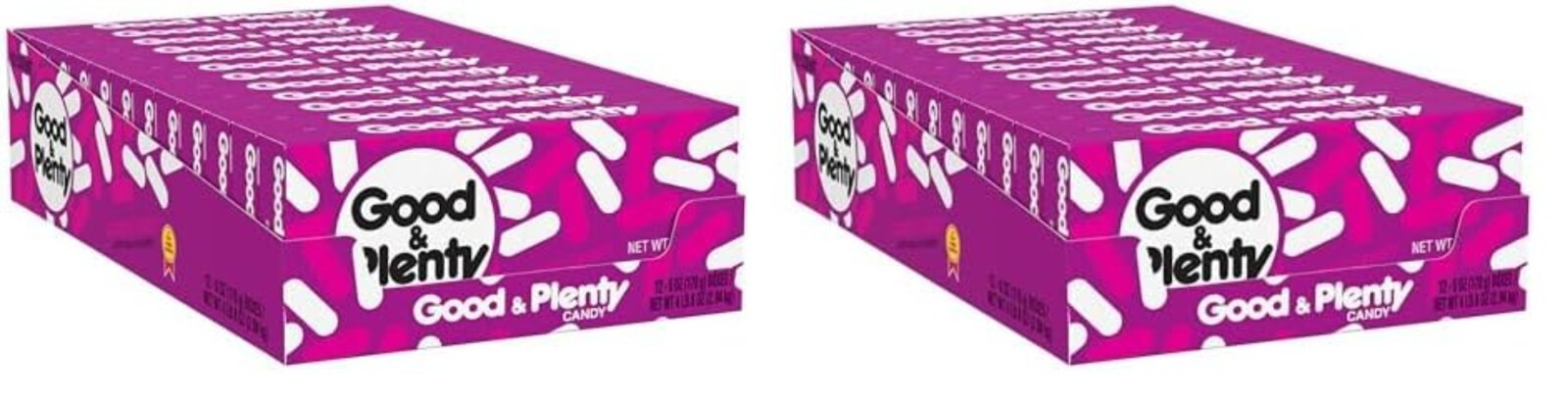 Fat-Free Old-Fashioned Licorice Candy - 12 Boxes of 6 oz for Guilt-Free Snacking