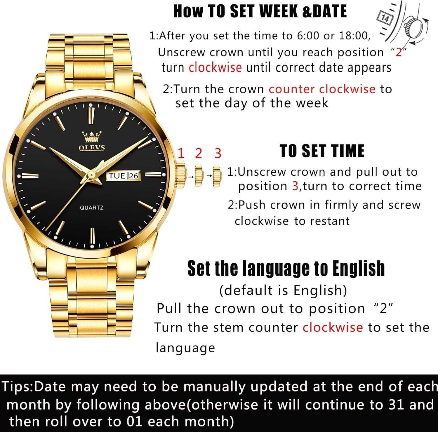 Elegant Luminous Men’s Watch with Day-Date Function & Scratch-Resistant Design