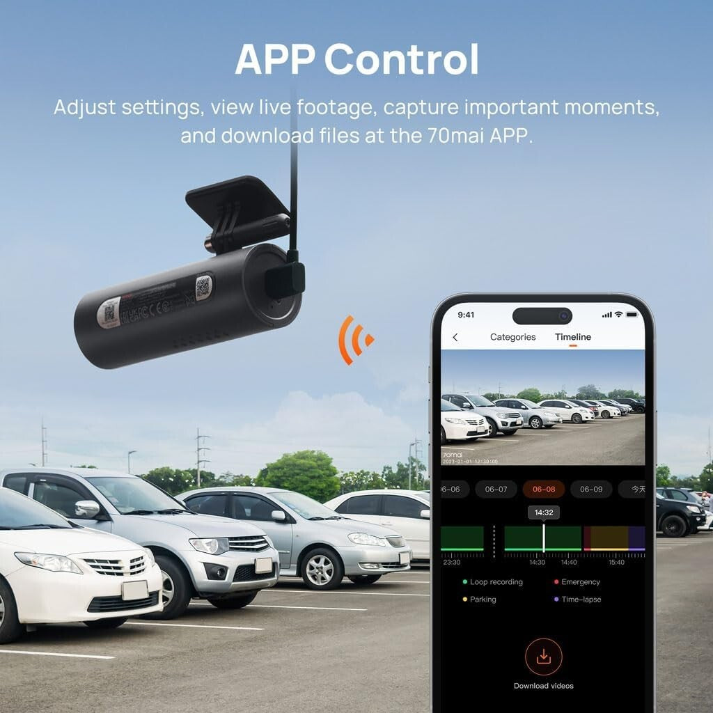 All-In-One Dash Cam with Comprehensive Protection & Seamless Video Capture