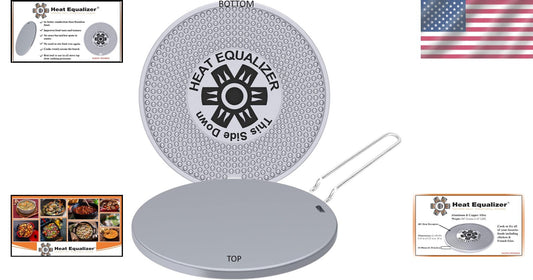 9.25-Inch High-Polish Diffuser for Gas & Electric Stoves - Energy Efficient