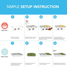 Load image into Gallery viewer, Ultimate Disposable Buffet Party Set with Methanol Fuel and Serving Utensils