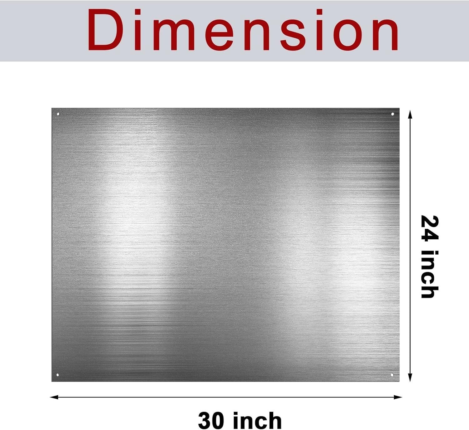 Durable 24 x 30 Inch Kitchen Backsplash with Pre-Drilled Holes and Screws