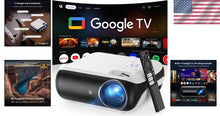 Load image into Gallery viewer, 4K UHD Google TV Projector - Immersive Sound, Wide Compatibility &amp; Fast Wi-Fi