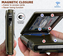 Load image into Gallery viewer, Minimalist Men's Wallet - Slim Magnetic Leather Clip Wallet with Gift Packaging