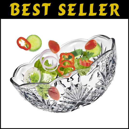Geometric Pattern Crystal Bowls - Ideal for Elegant Dining & Special Occasions
